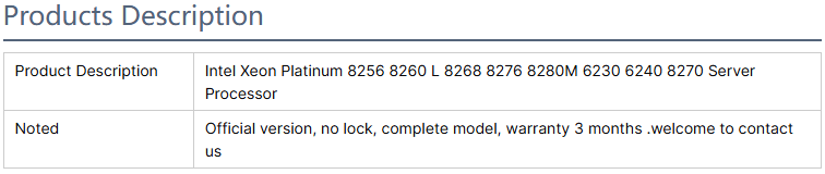 インテル サーバー プロセッサー CPU 8256 8253 8260 L 8268 8276 8280M 6230 6240 8270